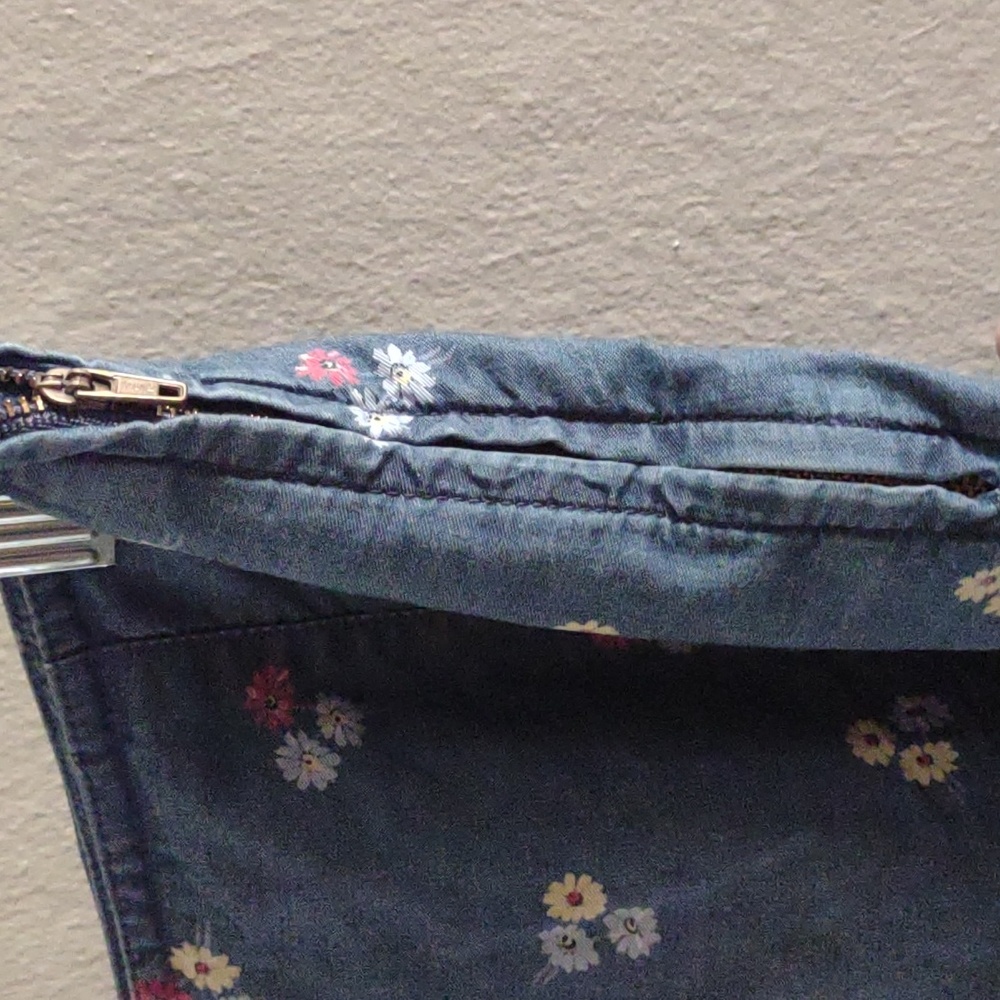 Vintage 90's‎ Liz Claiborne Lizwear jeans floral skort 10P - Picture 5 of 5
